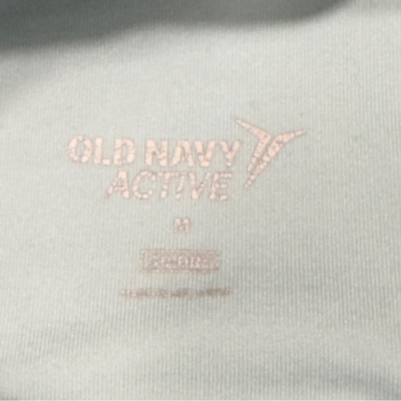 OLD NAVY ACTIVE Sports Bra Women Size M Lined Back Cross Straps Floral Print - Picture 3 of 5